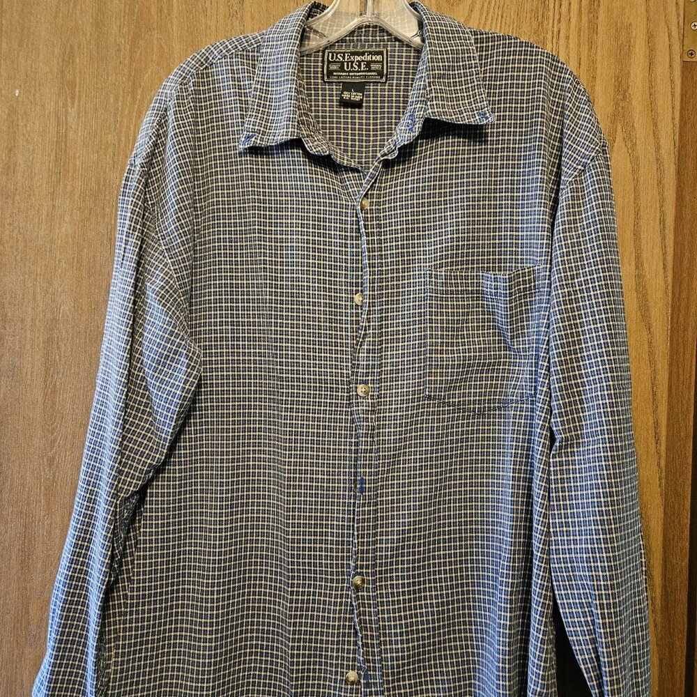 U.S. Expedition Men's Long Sleeve Button Down Shirt